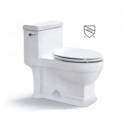 1.28gpf Skirted Elongated Toilet, White